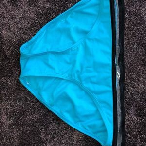 Blue bikini bottoms